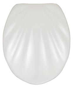 Sedile per wc bianco con chiusura facilitata Premium , 45,5 x 38 cm Sea Shell - Wenko