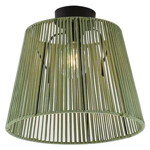 Plafoniera da esterno Japandi con corda verde IP54 - Jayla
