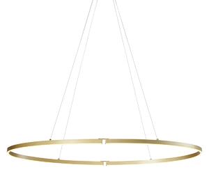 Lampada a sospensione di design ottone 120 cm con LED dimmerabile a 3 livelli - Ovallo