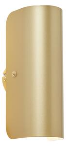 Lampada da parete moderna oro 2 luci - Gotthard