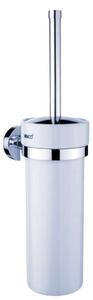 Nimco Unix - Scopino WC con supporto a parete, ceramica bianca/cromo UN 13094K-26