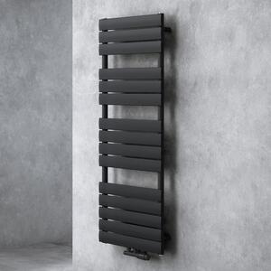 Doporro Scaldasalviette 140x60cm, Radiatore Piatto Termoarredo da Bagno Riscaldamento da Acqua Calda Portasciugamani in Acciaio, Antracite