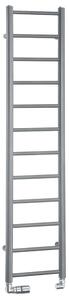 Sapho Dina - Scaldasalviette 300x1380 mm, 278 W, color argento metallizzato IR363