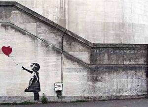 Posters, Stampe Banksy - Girl with Balloon, (59 x 42 cm)
