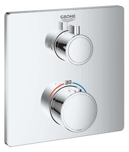 Grohe Grohtherm - Miscelatore termostatico a 2 utenze, cromato 24079000