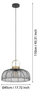 EGLO Lampada a sospensione Roundham, diametro 45 cm