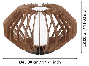 EGLO Plafoniera Rusticaria con fasce di legno