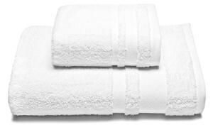 Asciugamano Con Ospite In Cotone Soft Standard Spugnissima Tinta Unita Bianco Caleffi