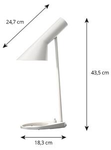 Louis Poulsen Lampada da tavolo AJ Mini, Bianco / Opale, Soggiorno / Sala da pranzo, Metallo, Design, Lampada da tavolo