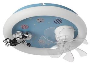 Lampada da soffitto LED dimmerabile per bambini con ventilatore LED/48W/230V 3000/4000/6000K blu