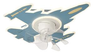 Plafoniera LED dimmerabile per bambini con ventilatore LED/63W/230V 3000/4000/6000K blu