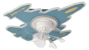 Plafoniera LED dimmerabile per bambini con ventilatore LED/63W/230V 3000/4000/6000K blu
