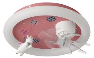Lampada LED dimmerabile da soffitto per cameretta con ventilatore LED/48W/230V 3000/4000/6000K rosa
