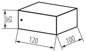 Kanlux 46390 - Applique da esterno LEGINO 1xGX53/11W/230V 80 cm IP65 antracite