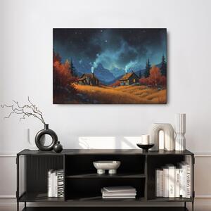 Quadro su tela – Magico paesaggio invernale