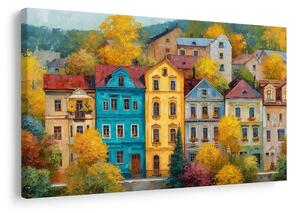 Quadro su tela – Magia autunnale in strada