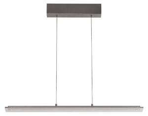 FISCHER & HONSEL Lampada a sospensione Torvi, dimmerabile, Alluminio / Grigio / Zincato, Soggiorno / Sala da pranzo, Metallo, Moderno, Lampada a sospensione
