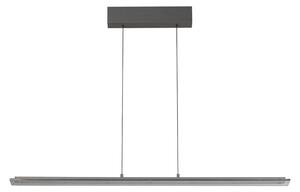 FISCHER & HONSEL Lampada a sospensione Torvi, dimmerabile, Alluminio / Grigio / Zincato, Soggiorno / Sala da pranzo, Metallo, Moderno, Lampada a sospensione