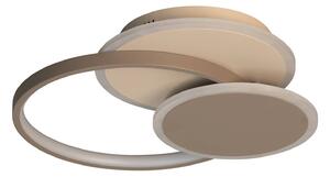 FISCHER & HONSEL Plafoniera a LED Tomo, dimmerabile, Crema / Ambra, Soggiorno / Sala da pranzo, Metallo, Moderno, Plafoniera LED