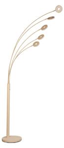 FISCHER & HONSEL Lampada da terra a LED Dent, dimmerabile, Crema / Ambra, Soggiorno / Sala da pranzo, Metallo, Moderno, Lampada LED da terra