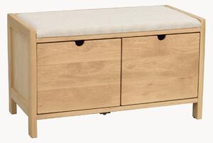 Panca contenitore imbottita in legno Hillmond