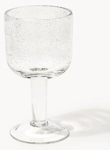 Set di 4 bicchieri da vino in vetro soffiato con bolle d'aria Hippolyte