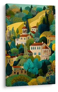 Quadro su tela – Magia del paesaggio colorato