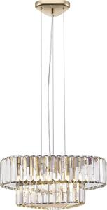 Zuma Line P0496-04G-F7AC - Lampadario a sospensione HELIOS su cavo 4xG9/33W/230V dorato