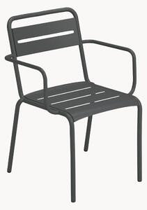 Set di 2 sedie da giardino impilabili con braccioli Star