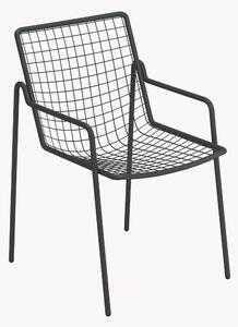 Sedia da giardino impilabile con braccioli Rio R50