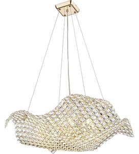 Zuma Line P0221-08M-F7AC - Lampadario a sospensione con cavo TIARA 8xG9/42W/230V oro