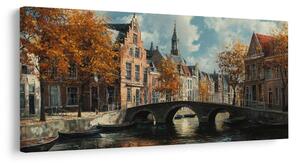 Quadro su tela – Tranquilla strada autunnale