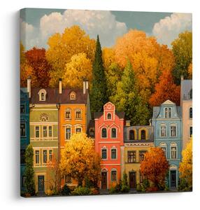 Quadro su tela – Magia della città autunnale