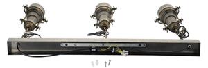 Brilagi - Lampadario a catena PYRONIC 3xE27/40W/230V bronzo/patina