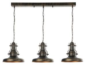 Brilagi - Lampadario a catena PYRONIC 3xE27/40W/230V bronzo/patina