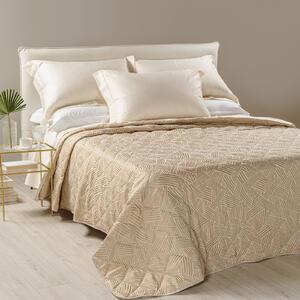 Copriletto Trapuntato In Raso Jacquard Silver Matrimoniale Dreaming Non Specificato Oro Caleffi