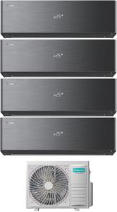 Hisense Climatizzatore Quadri Split Inverter 9000+9000+12000+18000 Btu Condizionatore con Pompa di Calore Classe A++/A+ Gas R32 Wi-Fi (Unit Intern