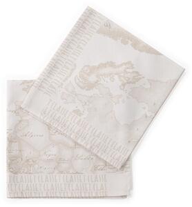 Tovagliolo In Cotone Geo White CM. 48X48 Alviero Martini 1A Classe Geo Caleffi
