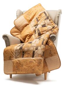 Plaid In Raso Di Cotone Geo Chain CM. 130X170 Alviero Martini 1A Classe Geo Caleffi