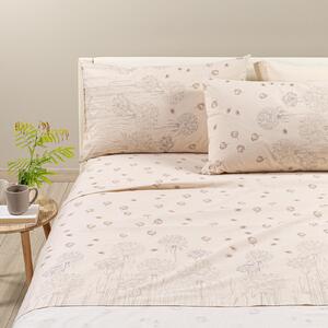 Completo Lenzuola In Cotone Country Chic 2 Singolo Caleffi Geometrico Tortora Caleffi