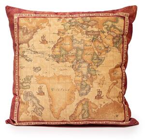 Cuscino D'arredo In Velluto Geo Classic Red CM. 50X50 Alviero Martini 1A Classe Geo Caleffi