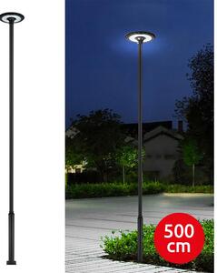 Brilagi-LED Lampione stradale da esterno con palo 5 m URBANSPARK LED/120W/230V nero IP65