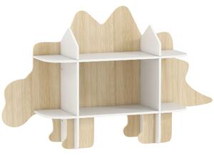 AIYAPLAY Libreria per bambini mobile porta giocattoli e libri 6 scomparti 120x28x72,2cm legno naturale | Aosom Italy