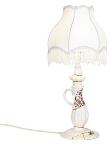 LAMPADA KINTSUGI ABAT JOUR PORCELLANA E ORO 26X26 H 60 CM 09945 SELETTI WHITE
