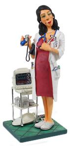 STATUA MADAM DOCTOR 24 CM ART. FO84006 FORCHINO MULTICOLOR