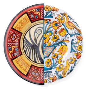 PIATTO DESSERT HUARICANA CM 20 09122 SELETTI MULTICOLOR