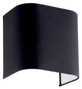 Paralume In Pvc Moderno Gea Tessuto Nero