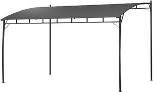 VivaGarden Pergola da Esterno in Metallo/Poliestere 4x3x2/2,62 cm colore Grigio Scuro