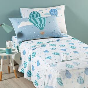 Completo Lenzuola In Cotone Star Singolo Caleffi Kids Ragazza Cielo Caleffi