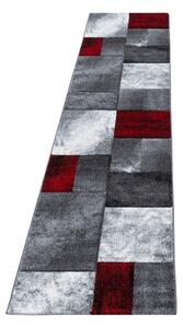 Passatoia bordeaux-grigio 80x300 cm Hawaii - Ayyildiz Carpets